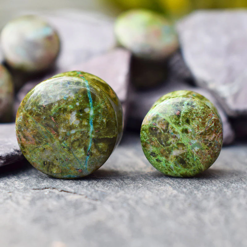 African Jade Stone Flesh Plugs