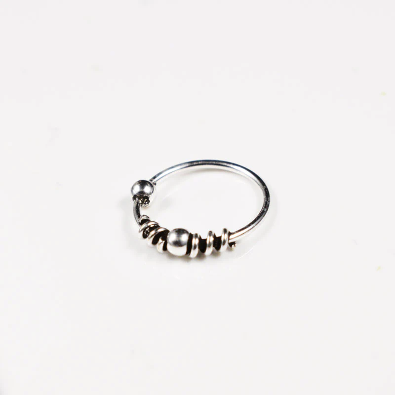 Bali Silver Nose Ring 'Daverli' - Image 2