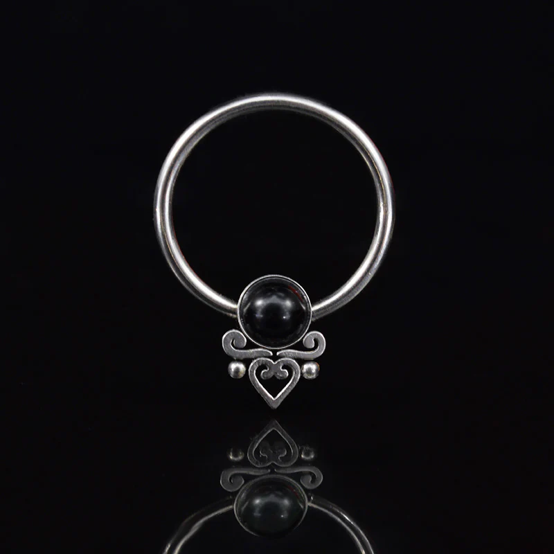 BCR with Black Onyx and Filigree