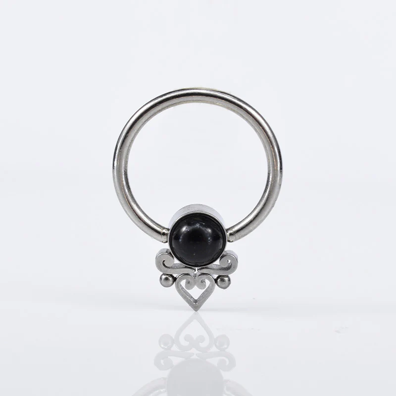 BCR with Black Onyx and Filigree - Image 2