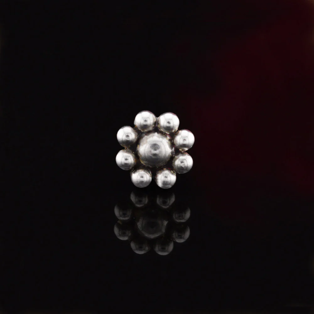 Beaded Flower Nose Stud