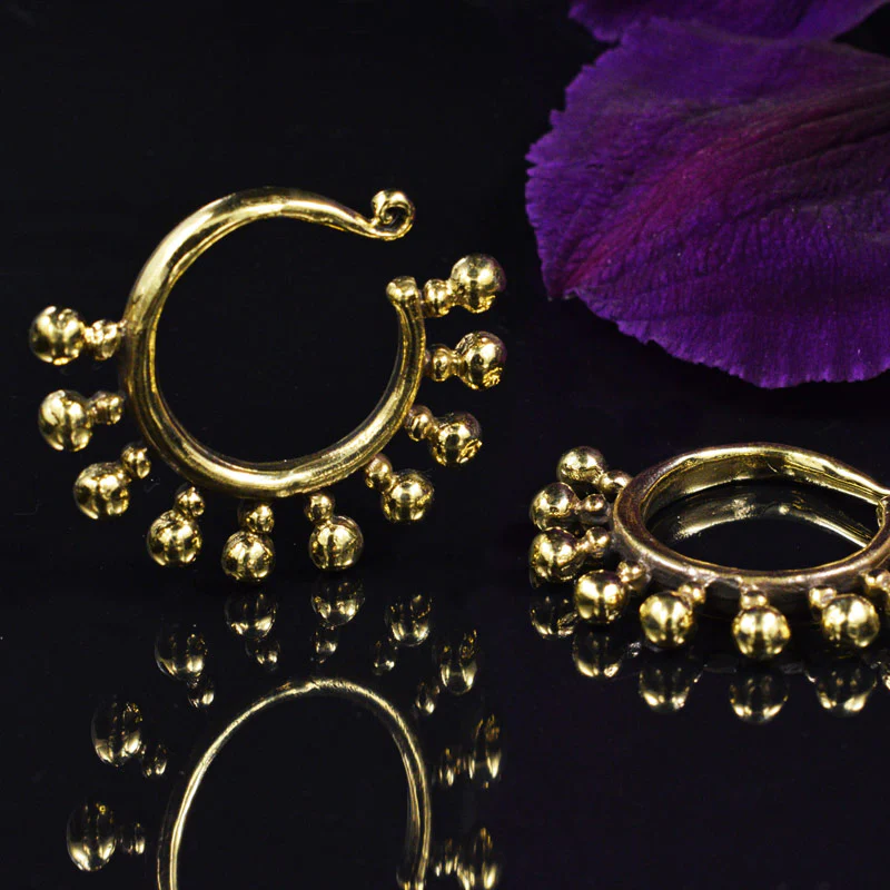 Miao Brass Ear Weight Pair