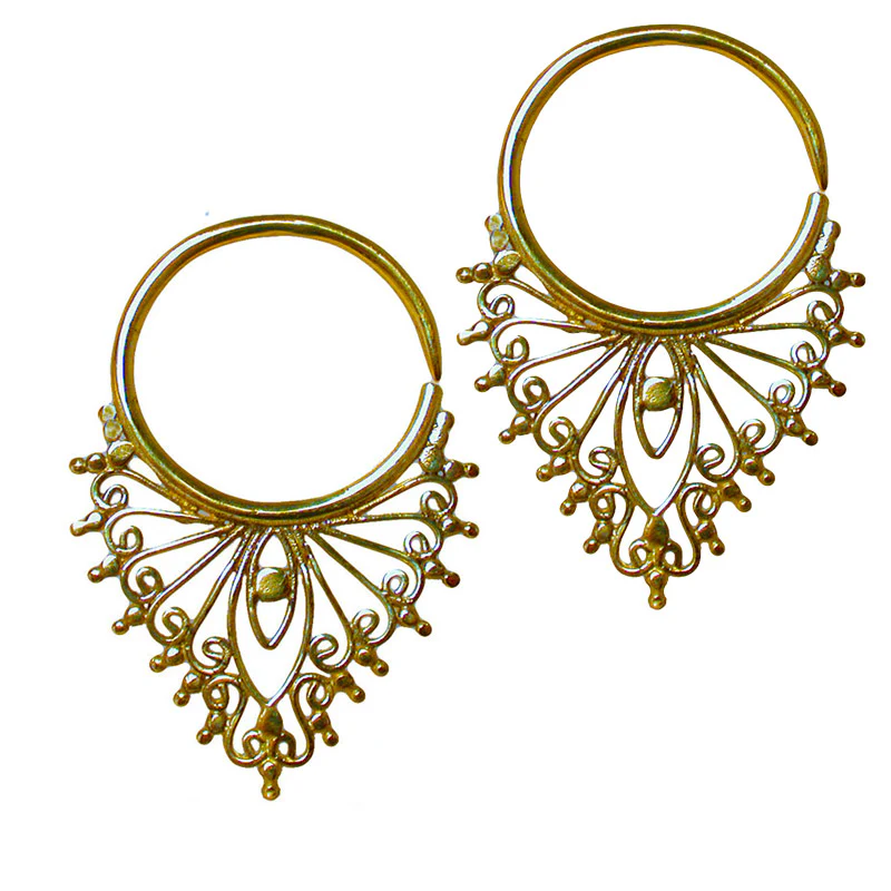 Tribal Indian Hoop Earring - Image 3