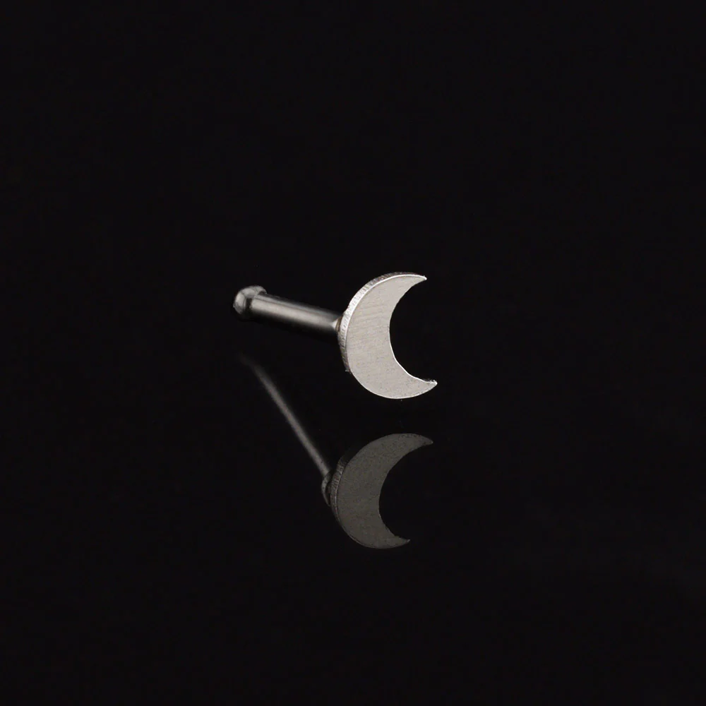 Crescent Moon Nose Stud