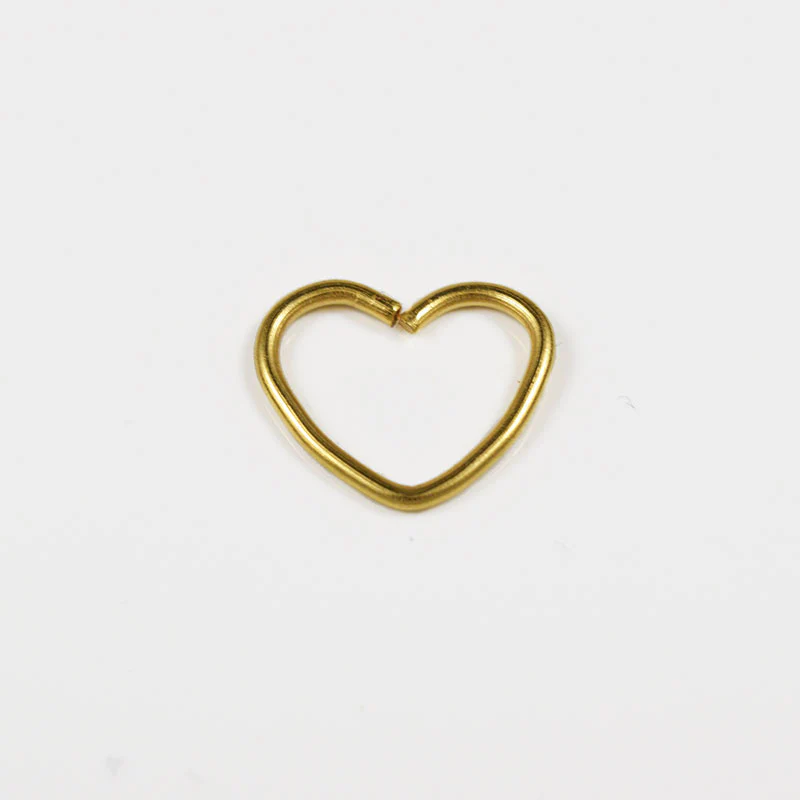 Daith Heart Ring in Gold - Image 2