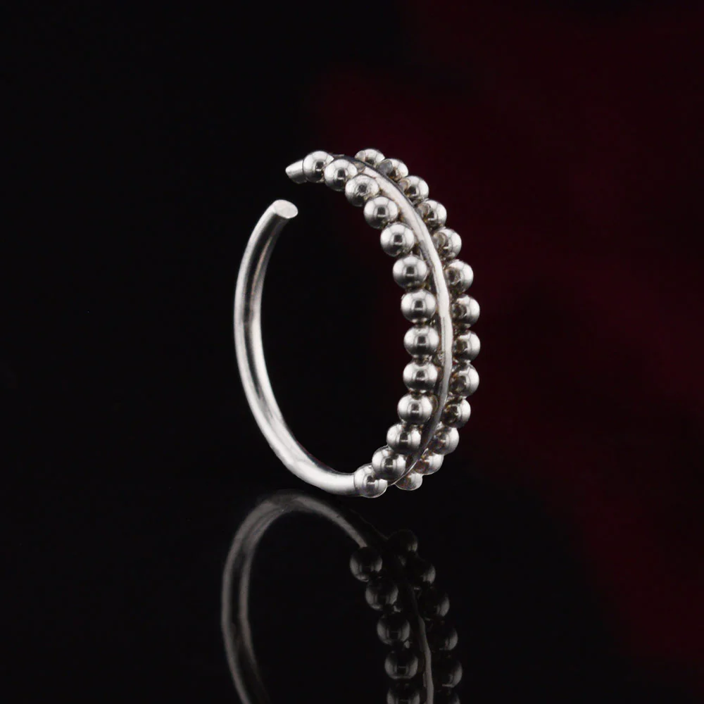 'Maya' Double Beaded Nose Ring