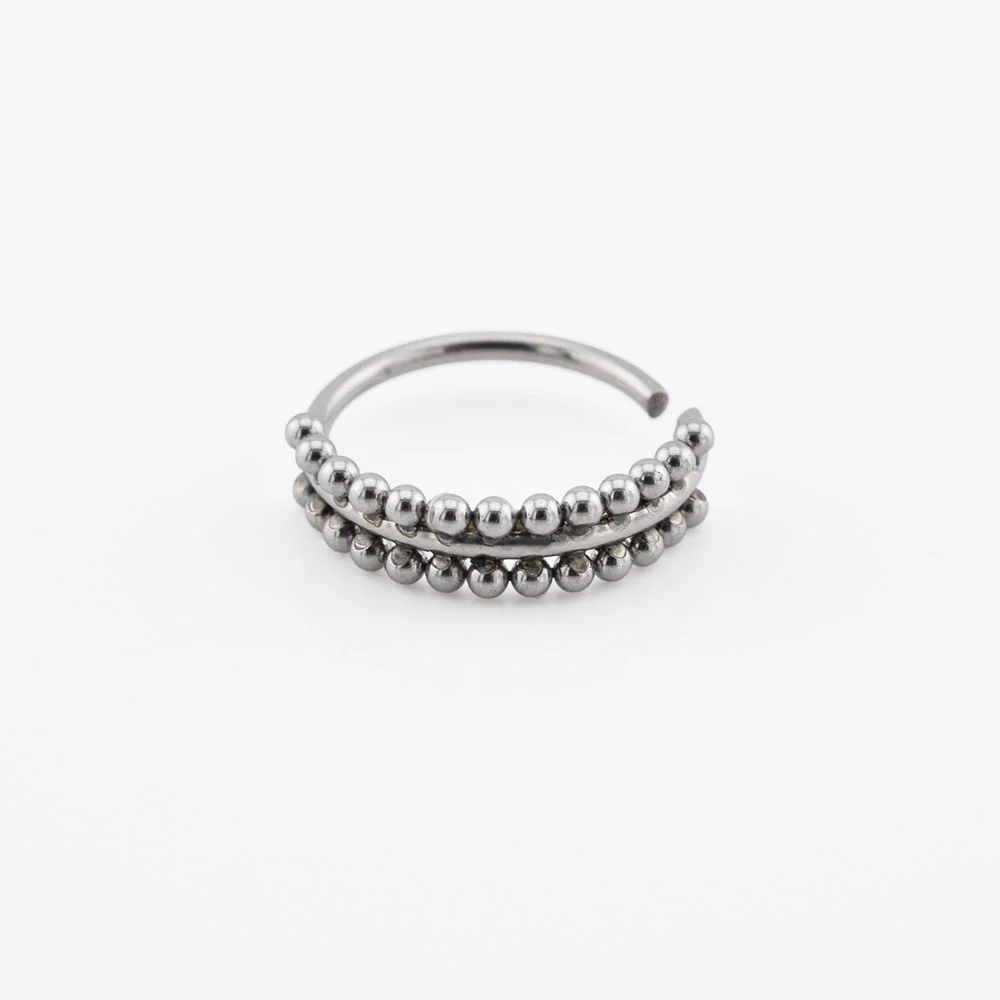'Maya' Double Beaded Nose Ring - Image 2