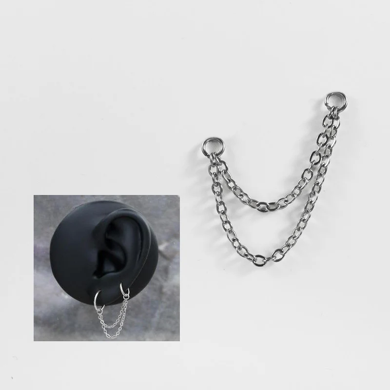 Double Connecting Chain for Ear Piercings - Image 2