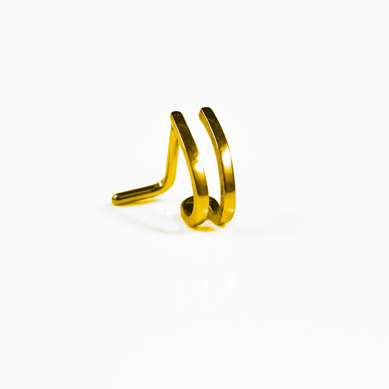 Double Nose Curve Gold Steel - Image 2