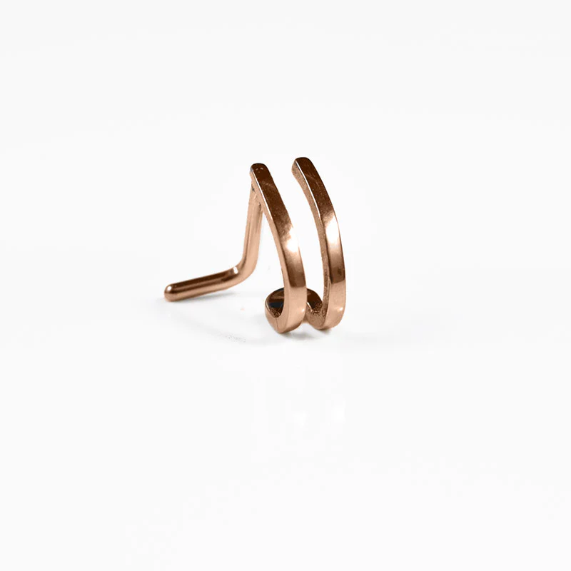 Double Nose Curve in Rose Gold - Image 2