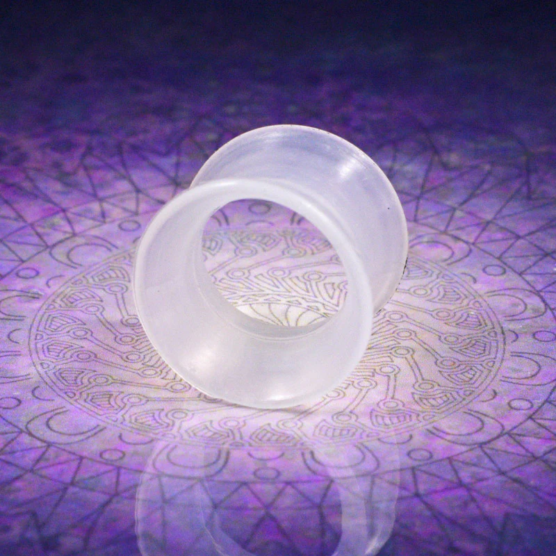 Clear Silicone Flesh Tunnels, Earskins,