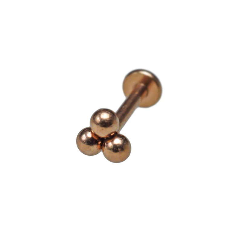 Labret with Triple Dots in Rose Gold - Image 2