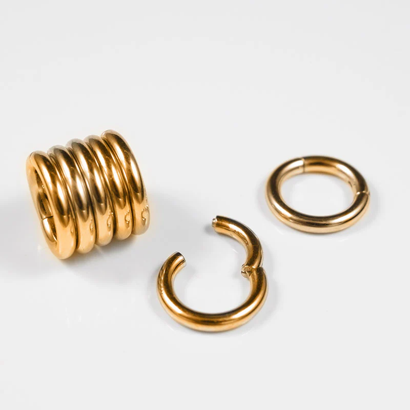 Stacking Rings for Stretched Lobes in Gold PVD - Image 3
