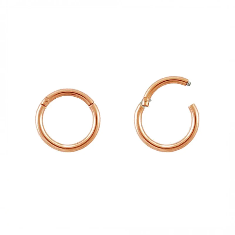 Titanium Hinged Segment Ring in Rose Gold - Image 2