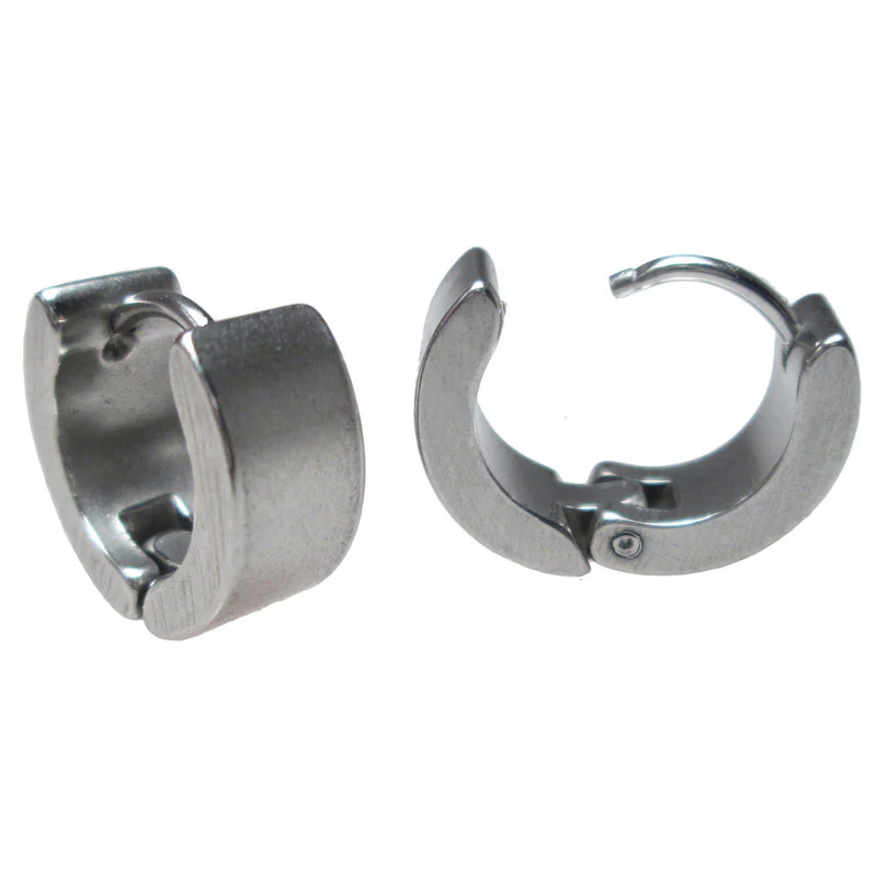 Huggies Earrings in Steel 'Devo' - Image 2