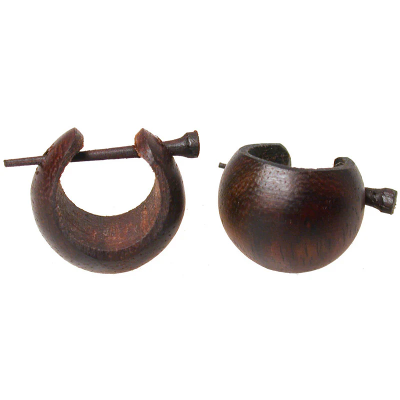Huggies Wooden Earrings - Image 3