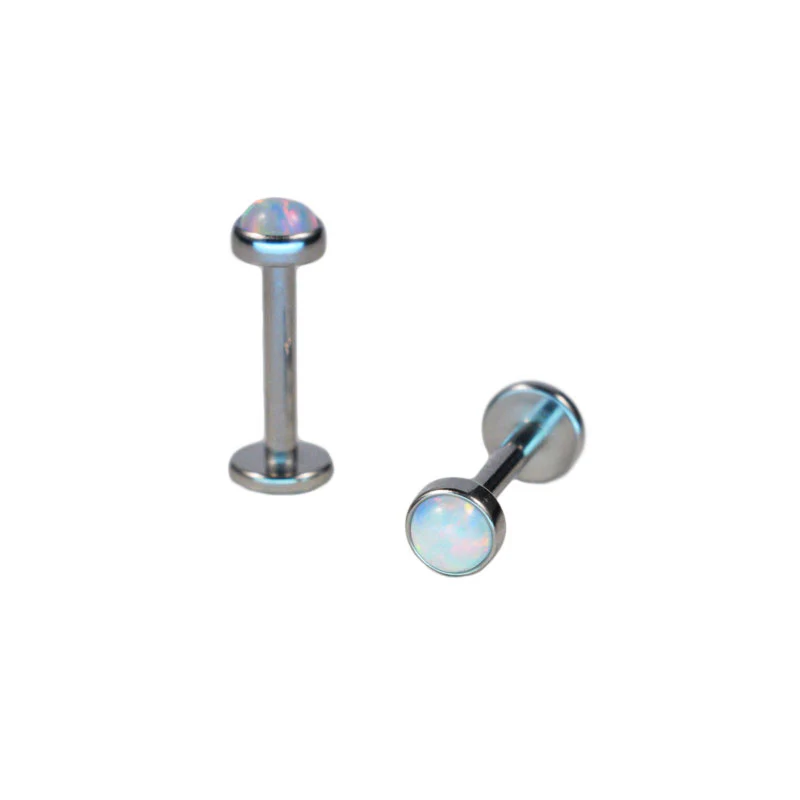 Labret with White Opalite Stone - Image 2