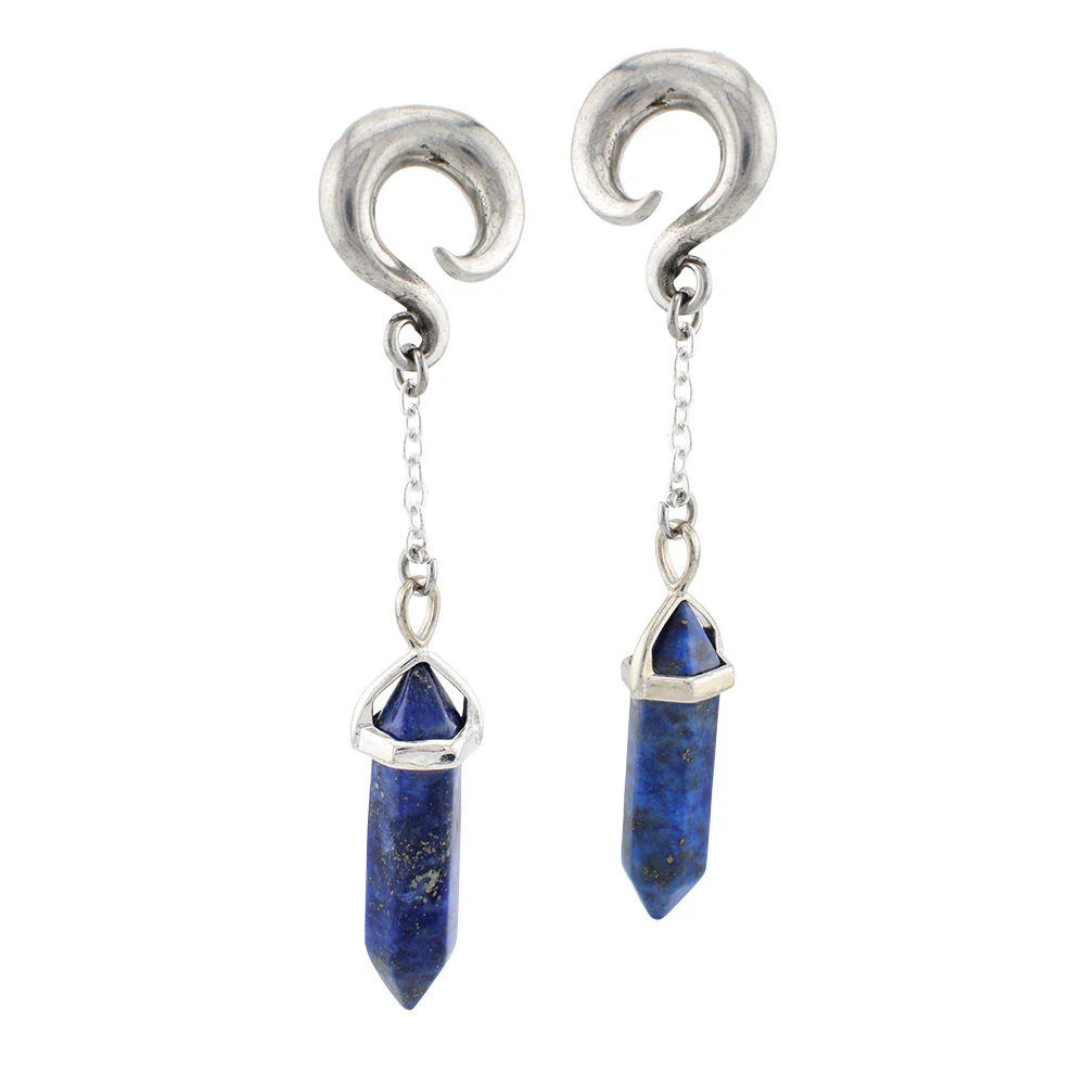 Lapis Lazuli Ear Hangers - Image 3