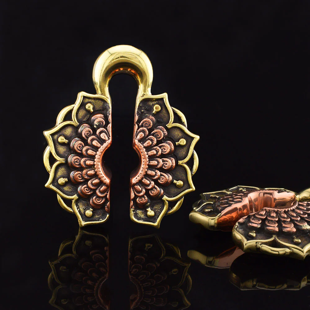 Lotus Mandala Ear Weights