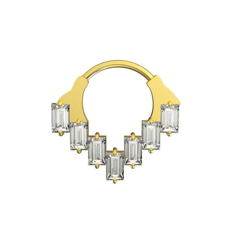 Multi CZ Jewelled Chandelier Clicker Ring - Image 2