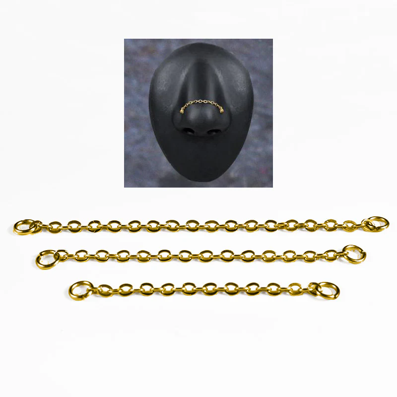 Nose Chain in Gold PVD - Image 2
