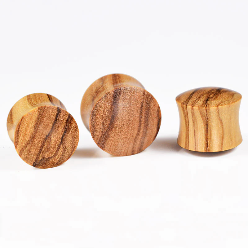 Olive Wood Flesh Plug - Image 2