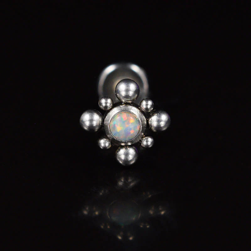 Opal Labret with Beading