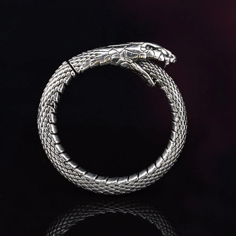 Ouroboros Snake Hoop Ear Weights