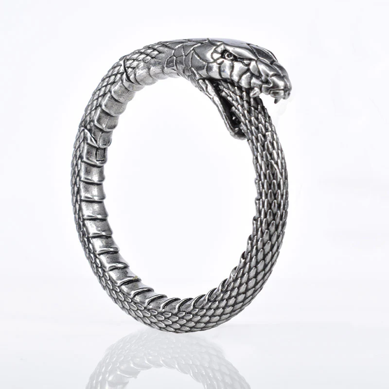 Ouroboros Snake Hoop Ear Weights - Image 3