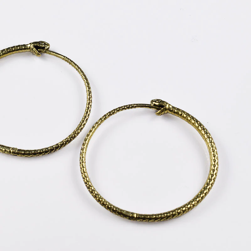 Ouroboros snake earrings - Image 2
