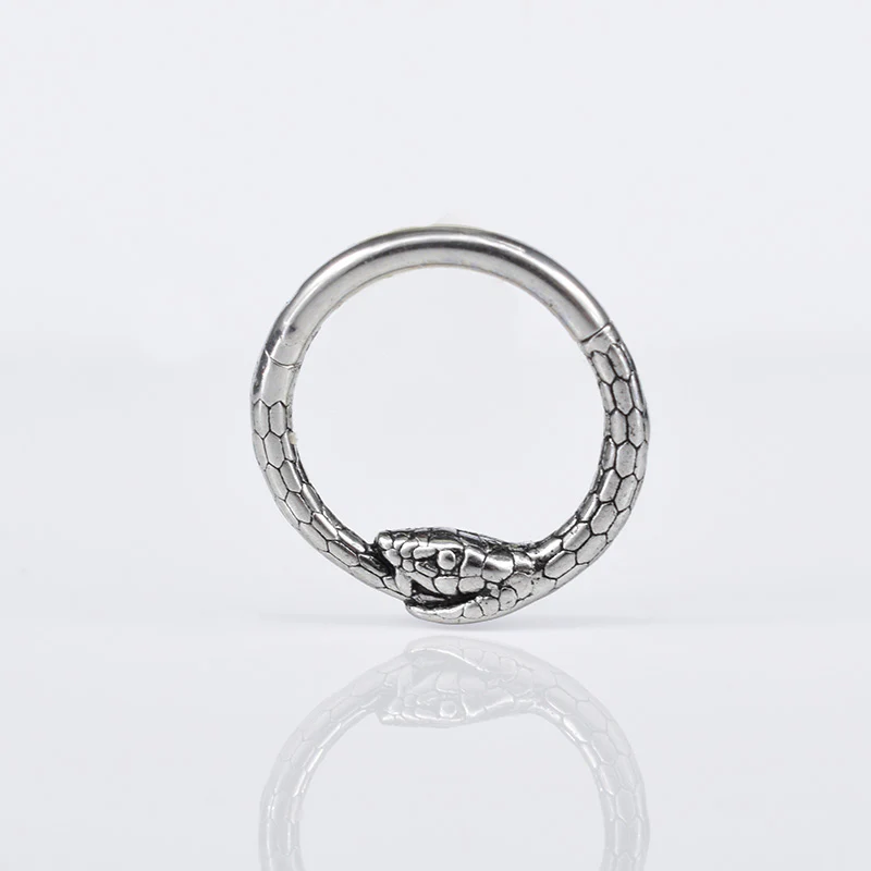 Ouroboros Snake Hinged Segment Ring - Image 2
