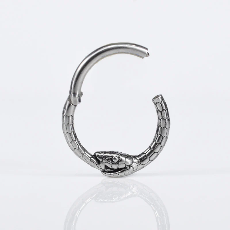 Ouroboros Snake Hinged Segment Ring - Image 3