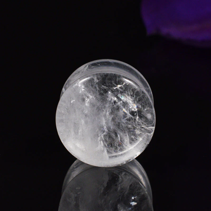 Quartz Crystal Flesh Plugs