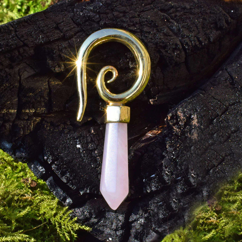 Rose Quartz Ear Hangers