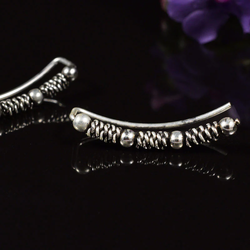 Silver Bali Ear Crawler