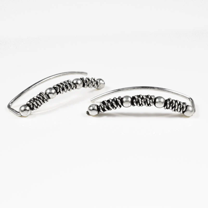 Silver Bali Ear Crawler - Image 2