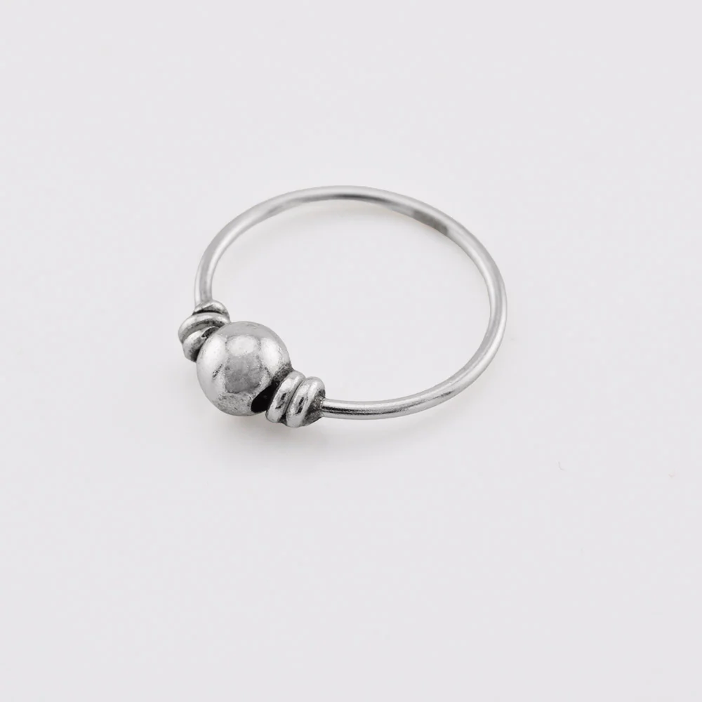 Silver Bali Nose Ring 'Indah' - Image 2