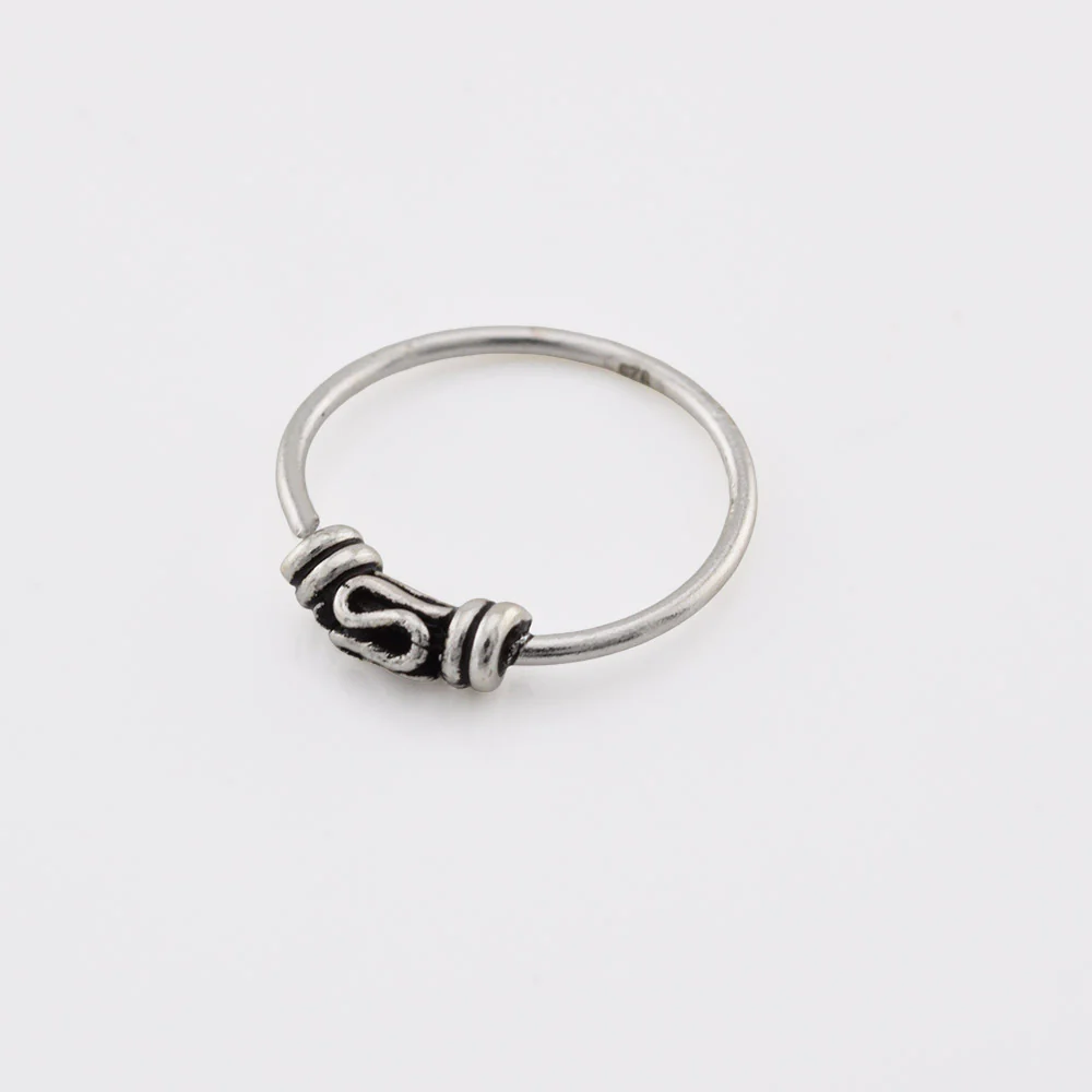 Silver Bali Nose Ring 'Ayra' - Image 2