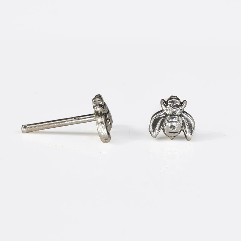 Silver Bee Nose Stud - Image 2