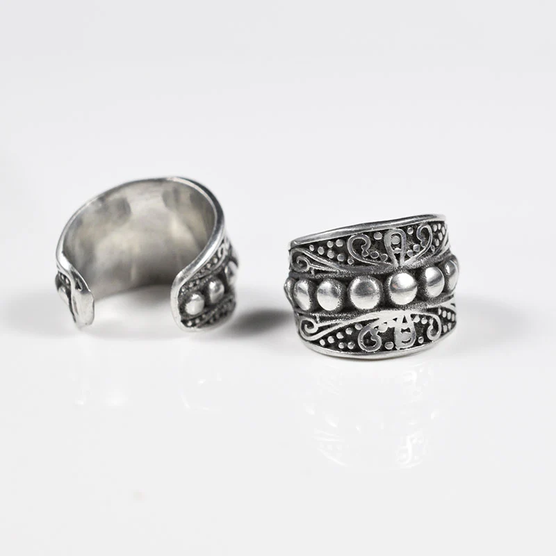 Silver Brass Dreadlock Bead or Ear Cuff - Image 2