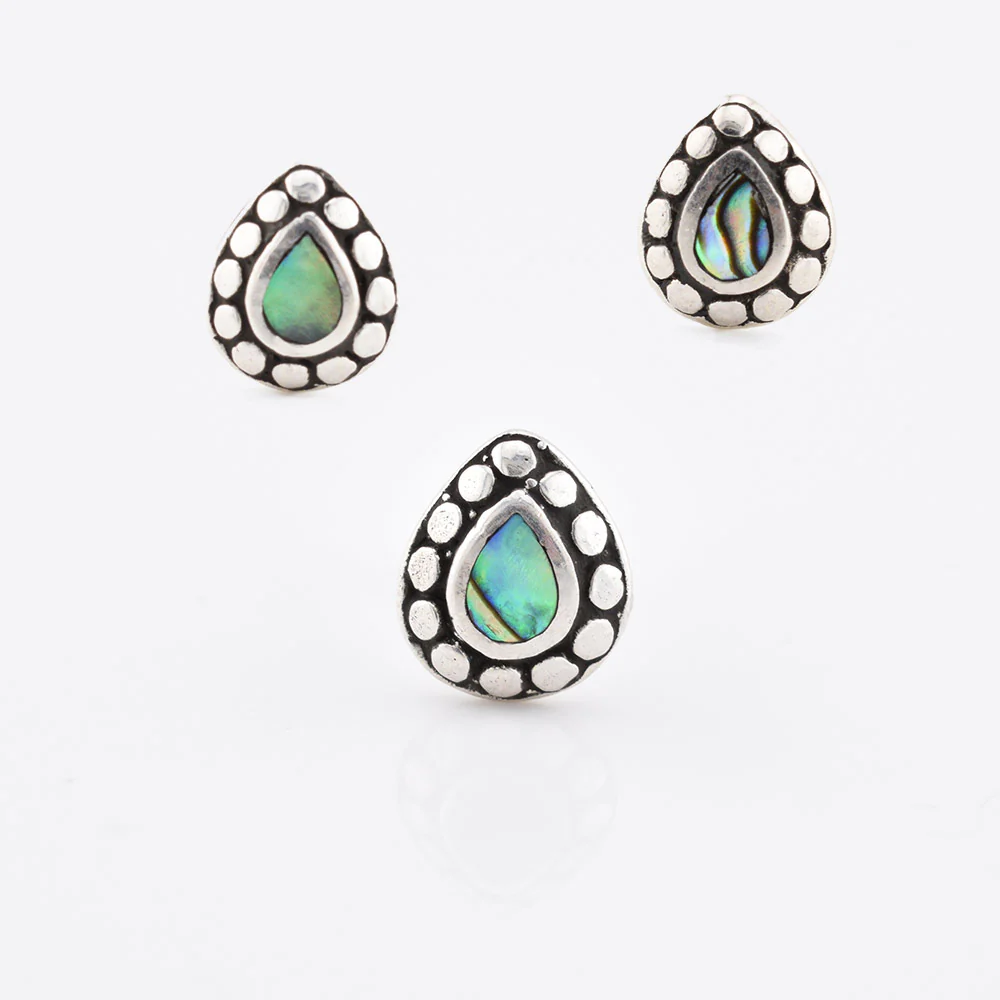 Silver Ended Abalone Teardrop Labret - Image 3