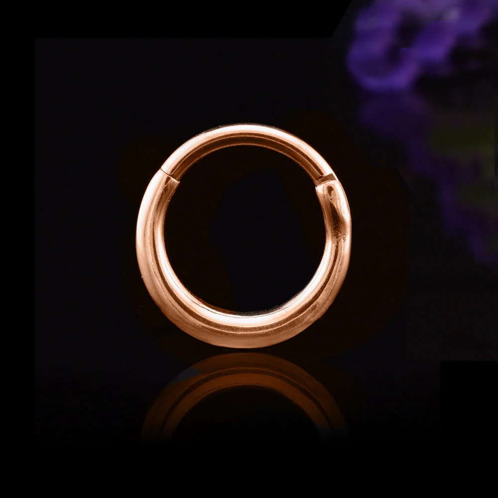 Simple Hinged Segment Ring in Rose Gold