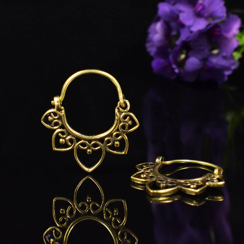Small Heart Mandala Earrings