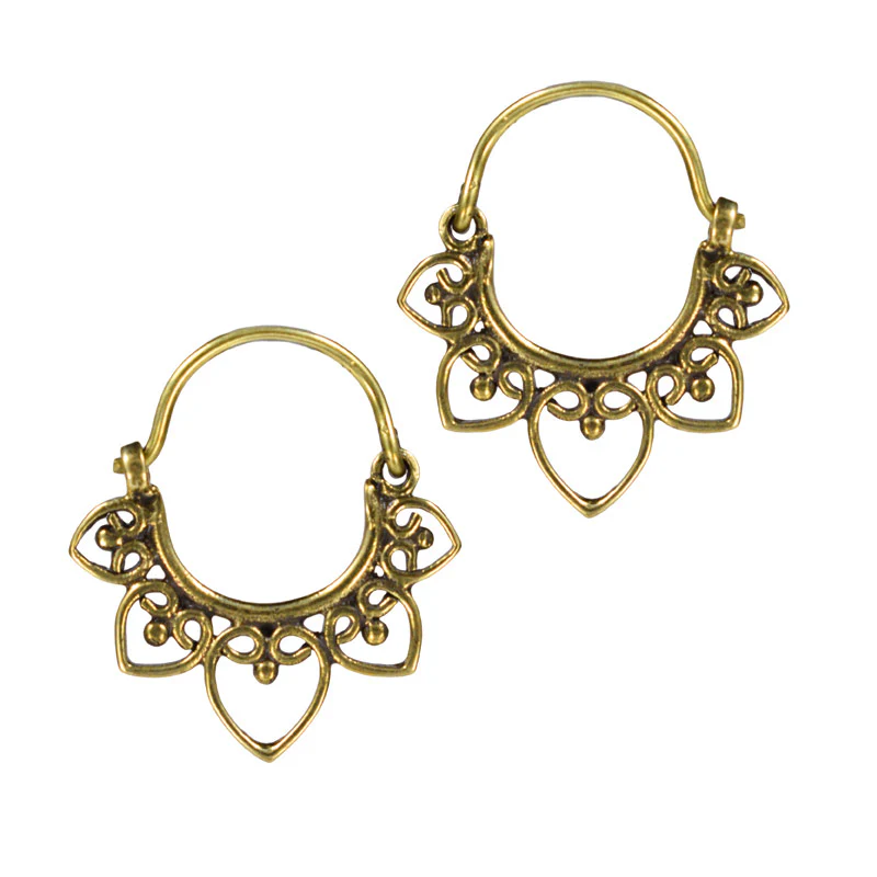 Small Heart Mandala Earrings - Image 2
