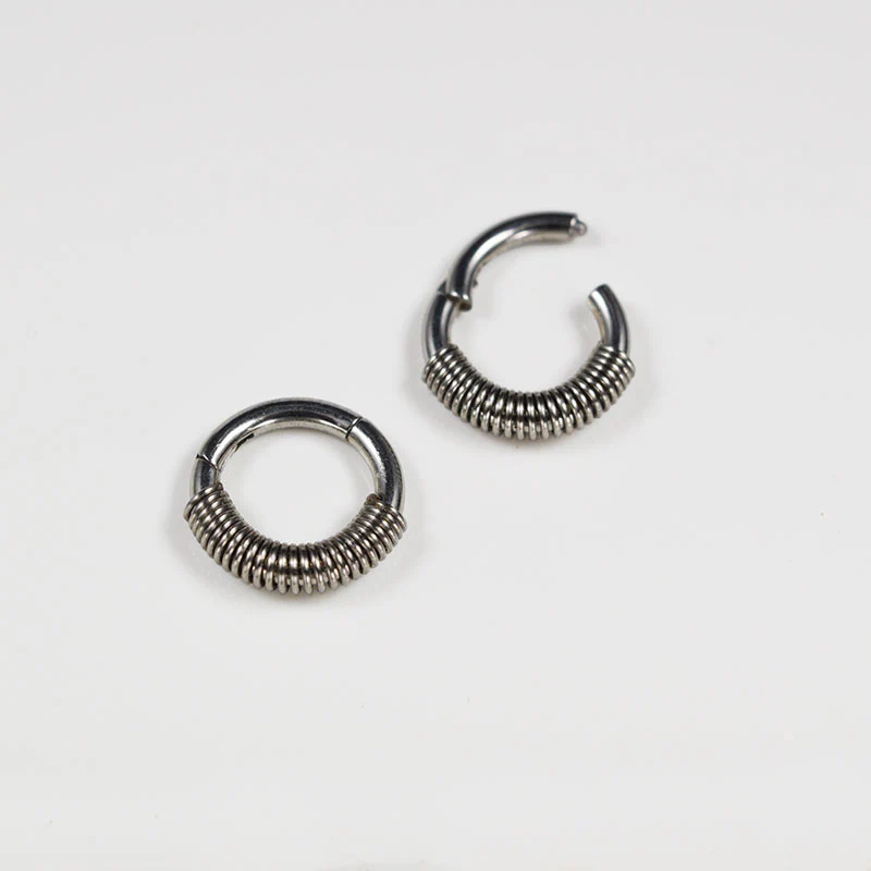 Small Hinged Segment Ring with Bali Coil - Image 2