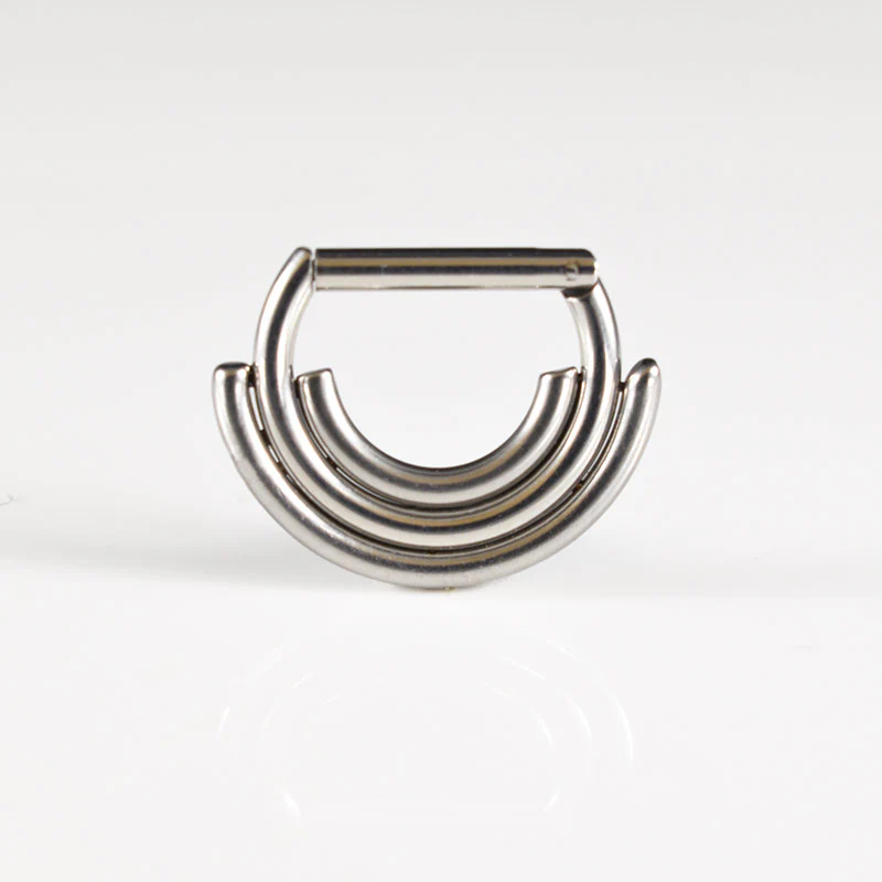 Small Hinged Clicker with Triple Rings - Image 2