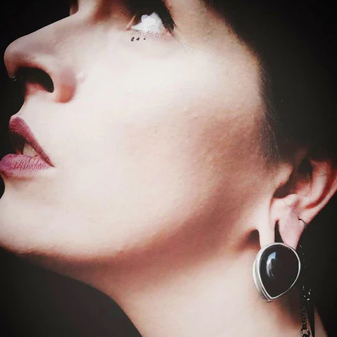 Spade Ear Weights with Opalite - Image 5