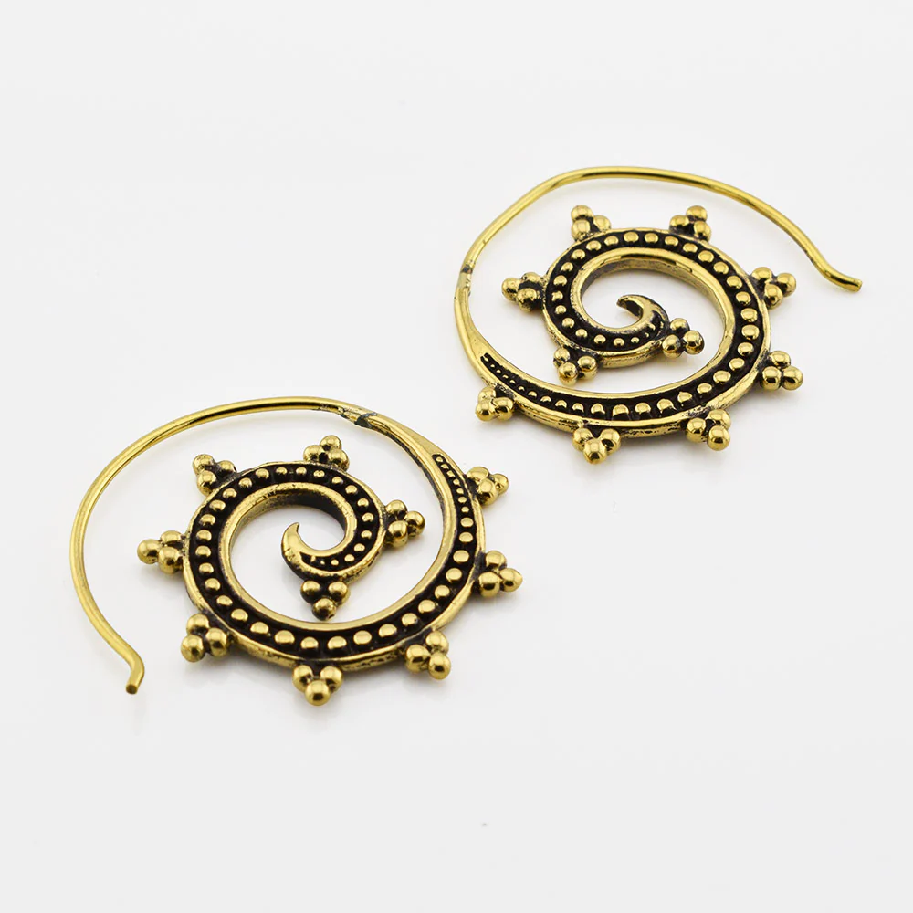 Spiral Earrings 'Kelenia' - Image 2