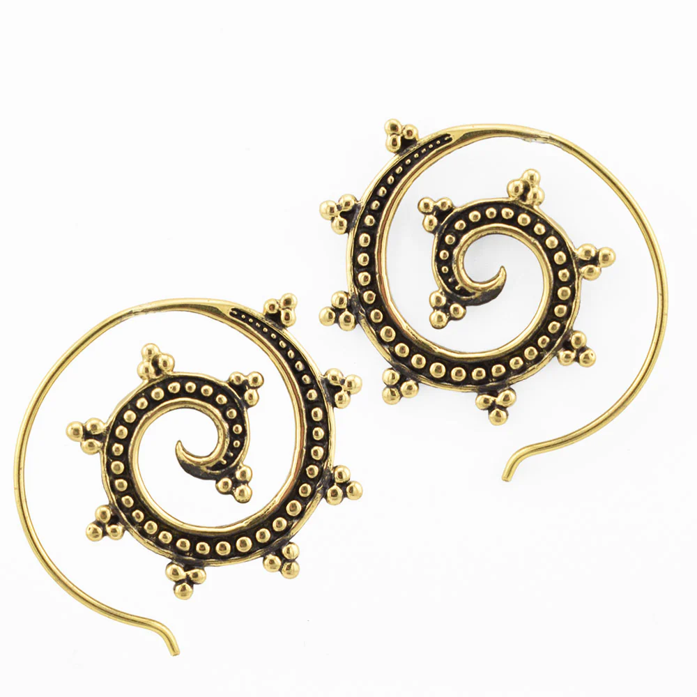 Spiral Earrings 'Kelenia' - Image 3