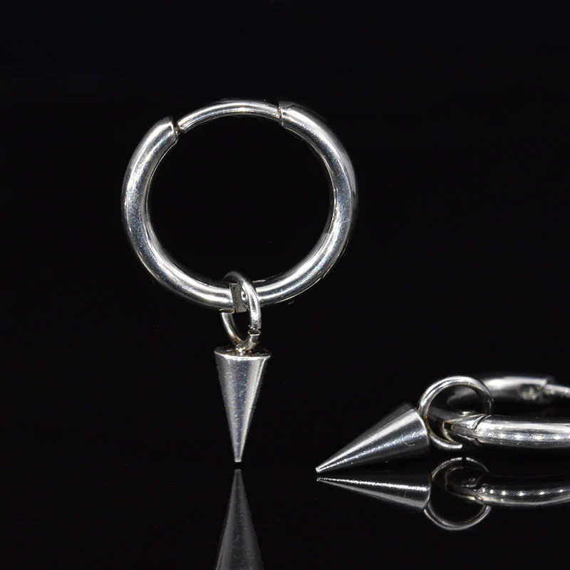 Steel Clicker Hoops with Hanging Spike